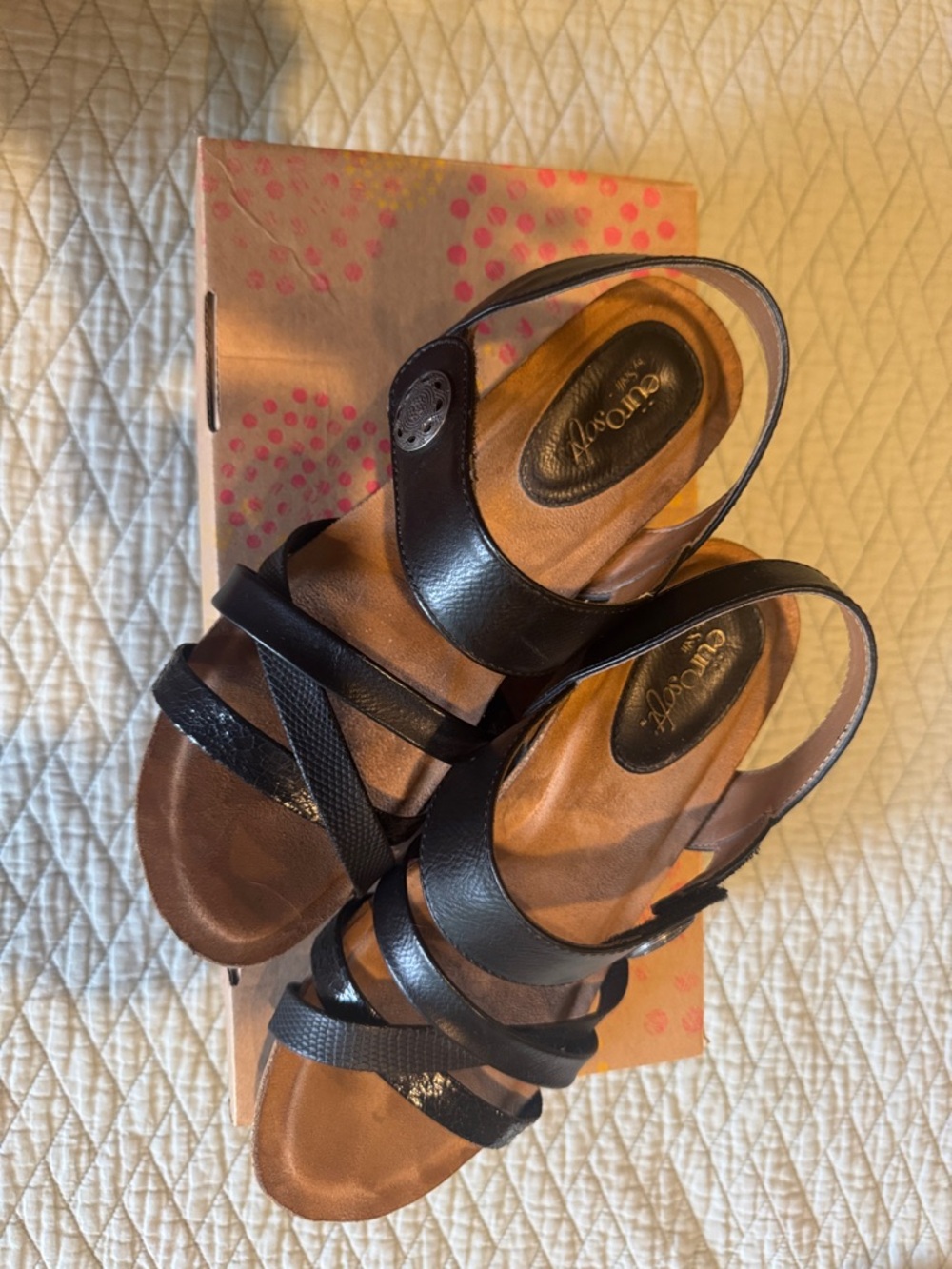 Black Strappy Slingback Sandals by Aerosoles